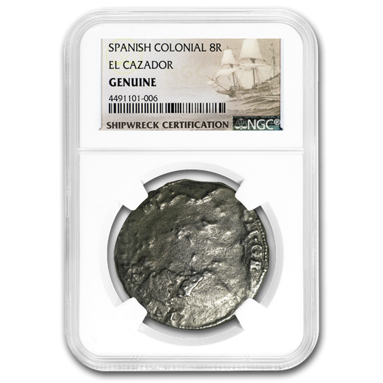 Spain Silver 8 Reales (El Cazador Shipwreck) Low Grade NGC Spain Silver 8 Reales (El Cazador Shipwreck) Low Grade NGC